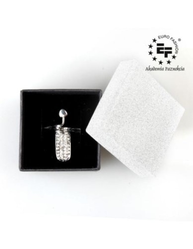 Pierścionek na paznokieć Nail Ring nr 031 - srebrny