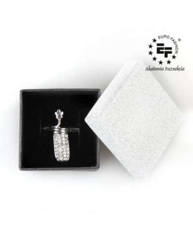 Pierścionek na paznokieć Nail Ring nr 053 - srebrny