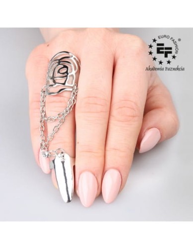 Pierścionek na paznokieć Nail Ring nr 035 - srebrny