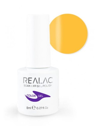Żellakier Realac Soak Off Gel Polish 8ml - 048 - Yellow Backround