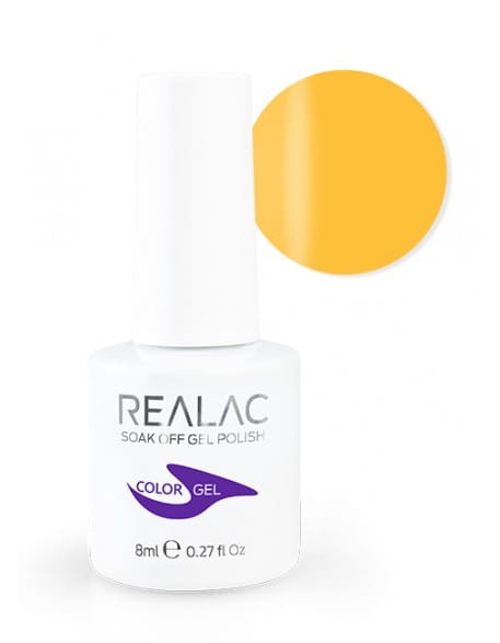 Żellakier Realac Soak Off Gel Polish 8ml - 048 - Yellow Backround