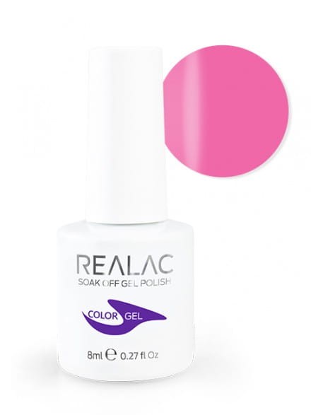 Żellakier Realac Soak Off Gel Polish 8ml - 065 - Pink Prospect