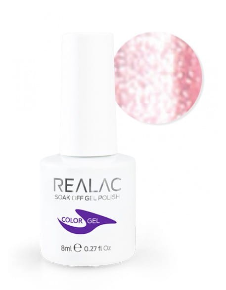 Żellakier Realac Soak Off Gel Polish 8ml - 105 - Fantastic Pink