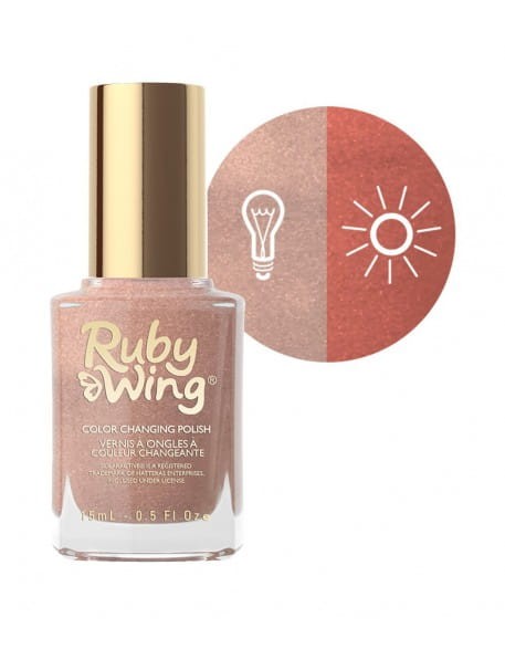 Lakier zmieniający kolor Ruby Wing Nail Lacquer 15ml - Bonfire