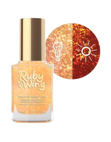 Lakier zmieniający kolor Ruby Wing Nail Lacquer 15ml - Back on the Saddle