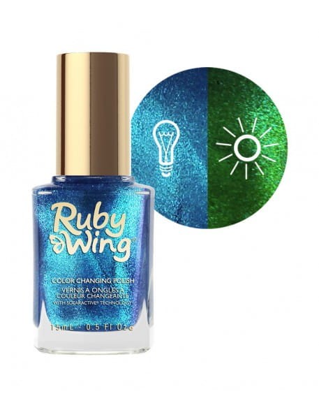 Lakier zmieniający kolor Ruby Wing Nail Lacquer 15ml - High Tide
