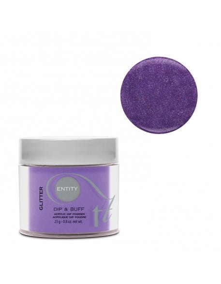 Puder Entity Dip&amp;Buff Acrylic Dip Powder 23g - Glittered Not Gaudy