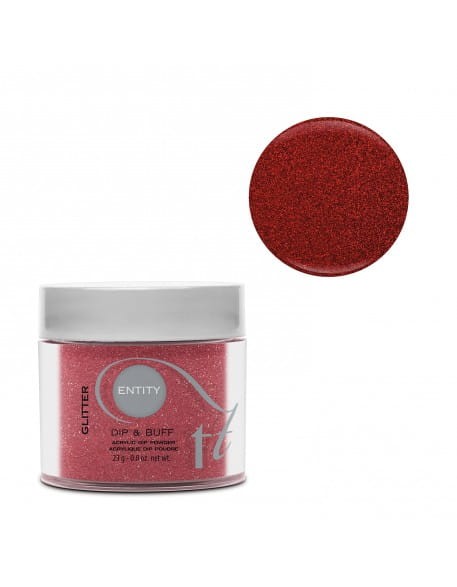 Puder Entity Dip&amp;Buff Acrylic Dip Powder 23g - Photo Shot Red-Y