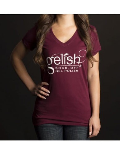 Gelish Koszulka damska Ladies T-Shirt Burgundy