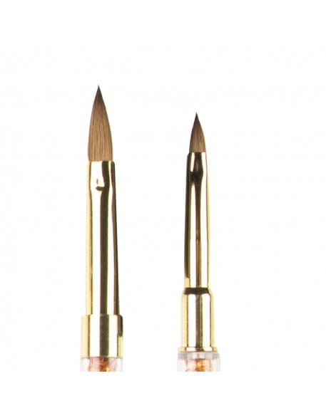 Pędzelek RaNails Double-end Acrylic Oval/Cat's Tongue Brush