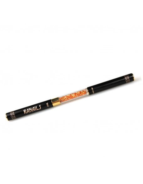 Pędzelek RaNails Double-end Acrylic Oval/Cat's Tongue Brush
