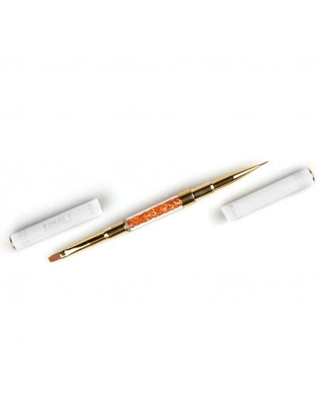 Pędzelek RaNails Double-end Gel Flat 4/Art Brush