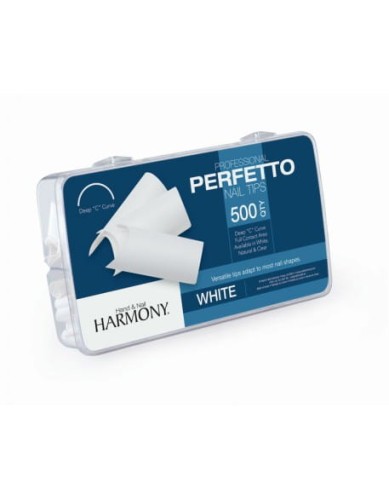 Tipsy Hand&amp;Nail Harmony Professional Perfetto Nail Tips 500szt. - White