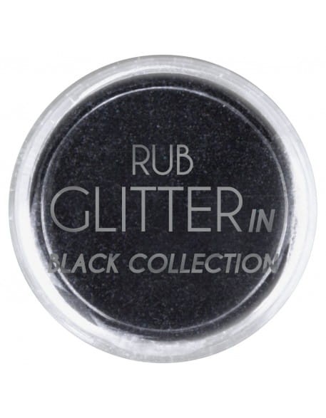 Brokat Rub Glitter In - Black 1
