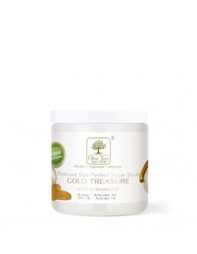 Peeling cukrowy Olive Tree Spa Clinic Perfect Sugar Scrub Gold Treasure 450g