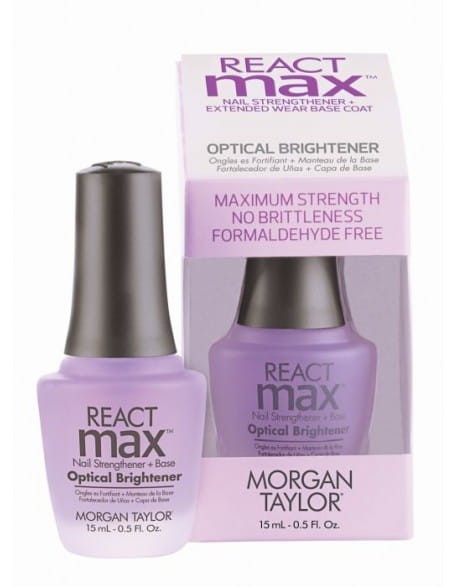 Baza i odżywka rozjaśniająca Morgan Taylor ReactMax Optical Brightener 15ml