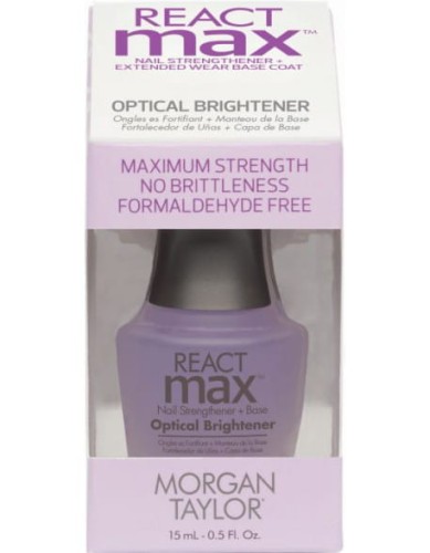 Baza i odżywka rozjaśniająca Morgan Taylor ReactMax Optical Brightener 15ml