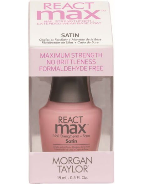 Baza i odżywka z satynowym wykończeniem Morgan Taylor ReactMax Satin 15ml