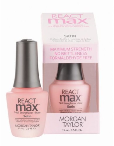Baza i odżywka z satynowym wykończeniem Morgan Taylor ReactMax Satin 15ml