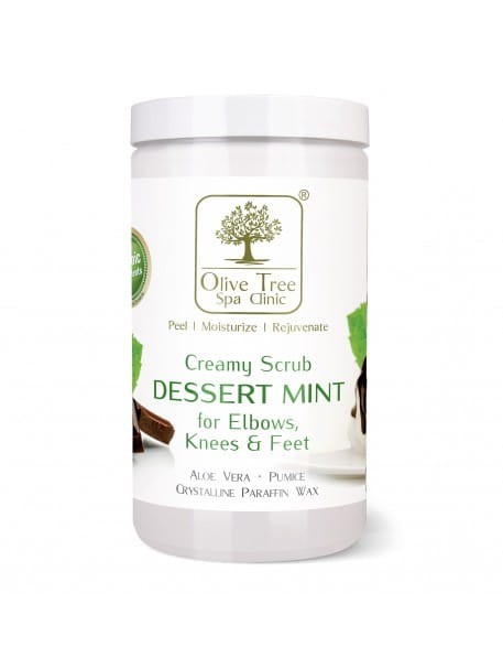 Kremowy Peeling Olive Tree Spa Clinic Creamy Scrub Dessert Mint for Elbows, Knees &amp; Feet  - 800g