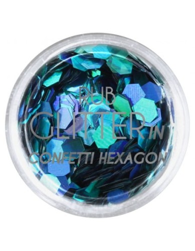 Brokat Rub Glitter In - Confetti Hexagon 2