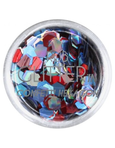 Brokat Rub Glitter In - Confetti Hexagon 6