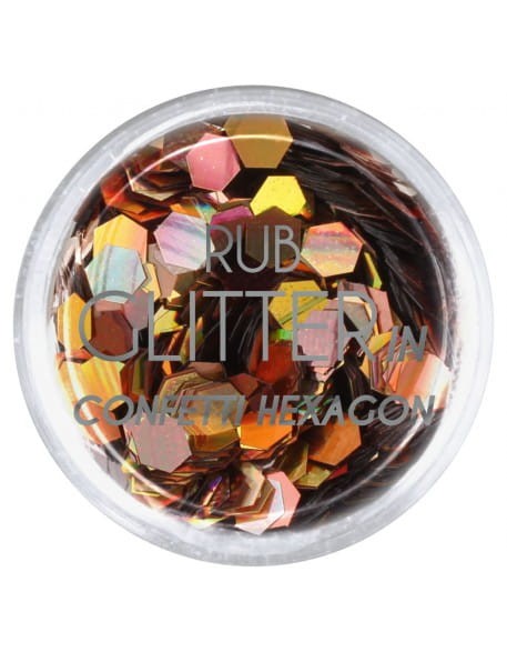 Brokat Rub Glitter In - Confetti Hexagon 1
