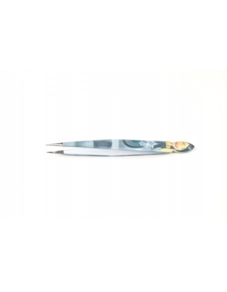 Pęseta prosta Pointed Eyebrow Tweezers - kolorowa