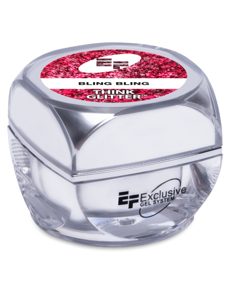 Żel brokatowy EFexclusive Think Glitter UV/LED Gel 5g - Bling Bling