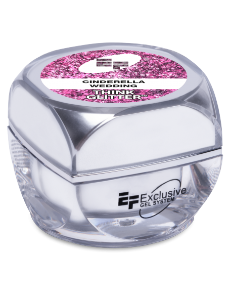 Żel brokatowy EFexclusive Think Glitter UV/LED Gel 5g - Cinderella Wedding