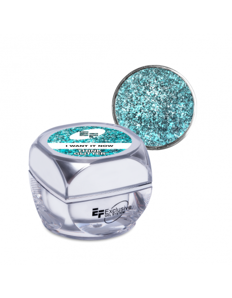 Żel brokatowy EFexclusive Think Glitter UV/LED Gel 5g - I Want It Now