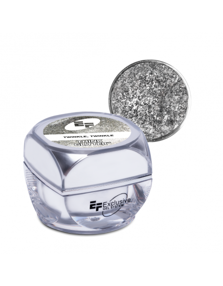 Żel brokatowy EFexclusive Think Glitter UV/LED Gel 5g - Twinkle, Twinkle