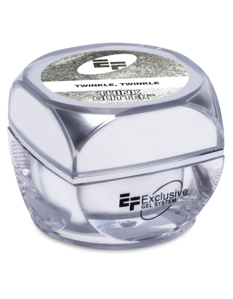 Żel brokatowy EFexclusive Think Glitter UV/LED Gel 5g - Twinkle, Twinkle