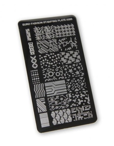 Płytka do stempli Euro Fashion Nail Art Stamping Plate - 026S
