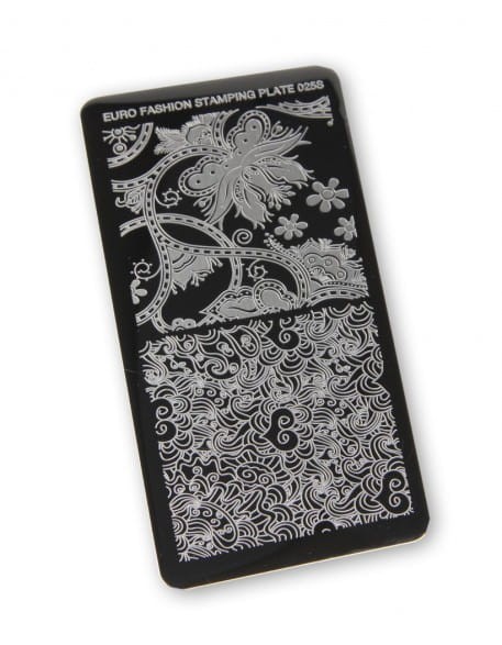 Płytka do stempli Euro Fashion Nail Art Stamping Plate - 025S