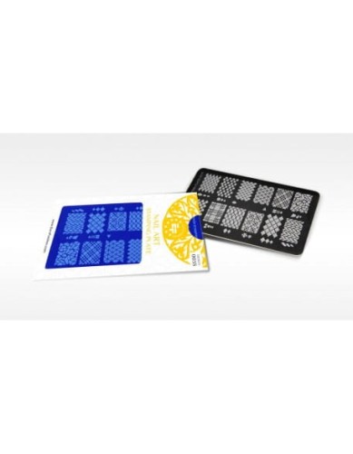 Płytka do stempli Euro Fashion Nail Art Stamping Plate - 001S