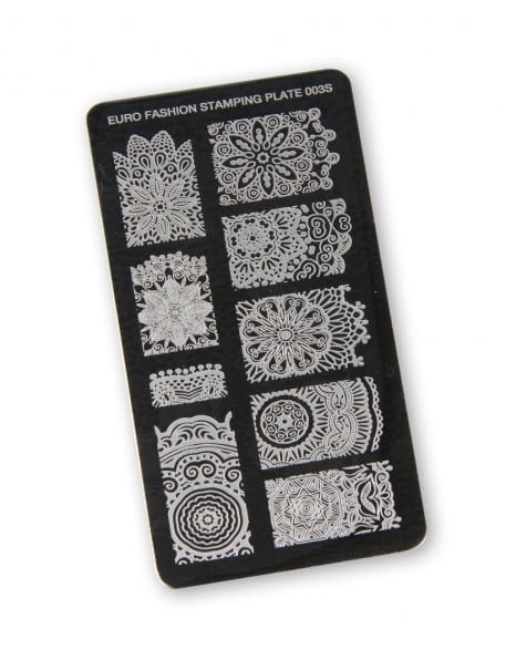 Płytka do stempli Euro Fashion Nail Art Stamping Plate - 003S