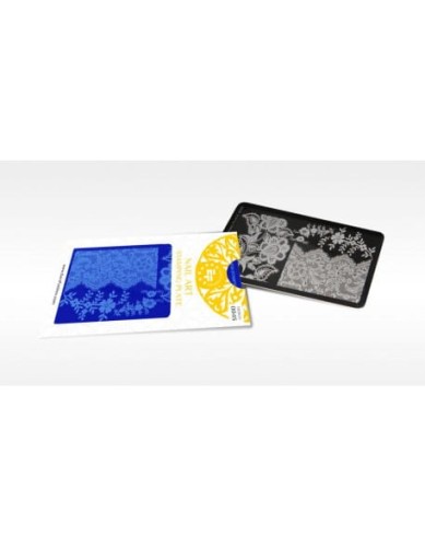 Płytka do stempli Euro Fashion Nail Art Stamping Plate - 004S
