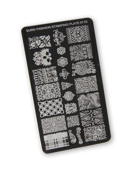 Płytka do stempli Euro Fashion Nail Art Stamping Plate - 011S
