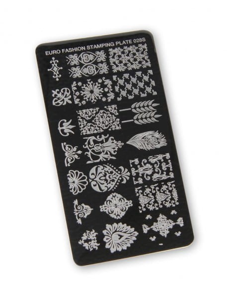Płytka do stempli Euro Fashion Nail Art Stamping Plate - 028S