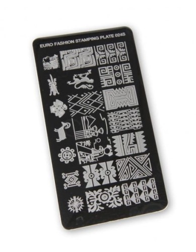 Płytka do stempli Euro Fashion Nail Art Stamping Plate - 024S