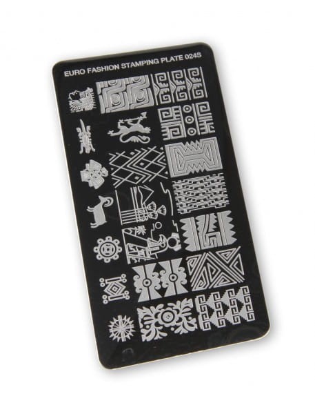 Płytka do stempli Euro Fashion Nail Art Stamping Plate - 024S