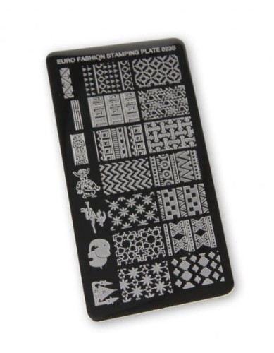 Płytka do stempli Euro Fashion Nail Art Stamping Plate - 023S