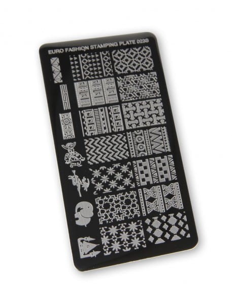 Płytka do stempli Euro Fashion Nail Art Stamping Plate - 023S