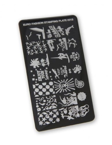 Płytka do stempli Euro Fashion Nail Art Stamping Plate - 021S