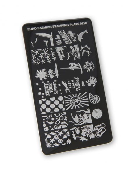 Płytka do stempli Euro Fashion Nail Art Stamping Plate - 021S