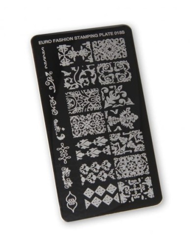 Płytka do stempli Euro Fashion Nail Art Stamping Plate - 018S