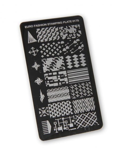Płytka do stempli Euro Fashion Nail Art Stamping Plate - 017S