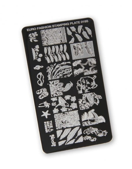 Płytka do stempli Euro Fashion Nail Art Stamping Plate - 016S