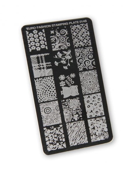 Płytka do stempli Euro Fashion Nail Art Stamping Plate - 014S